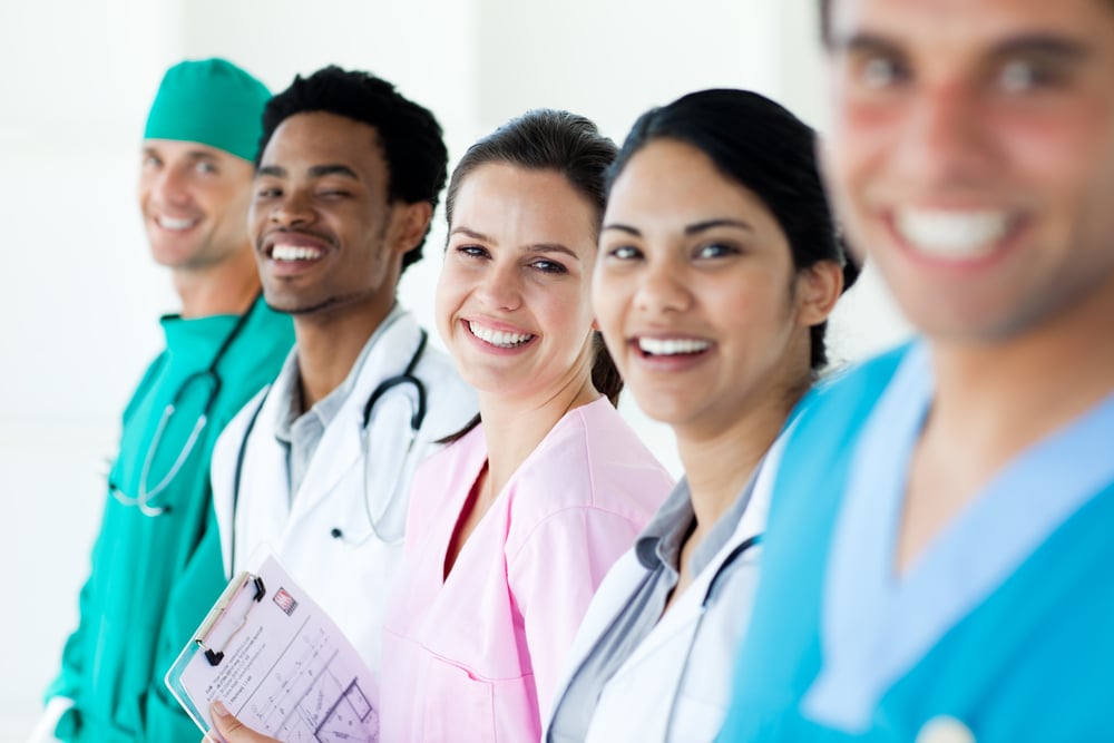 Care team standing together