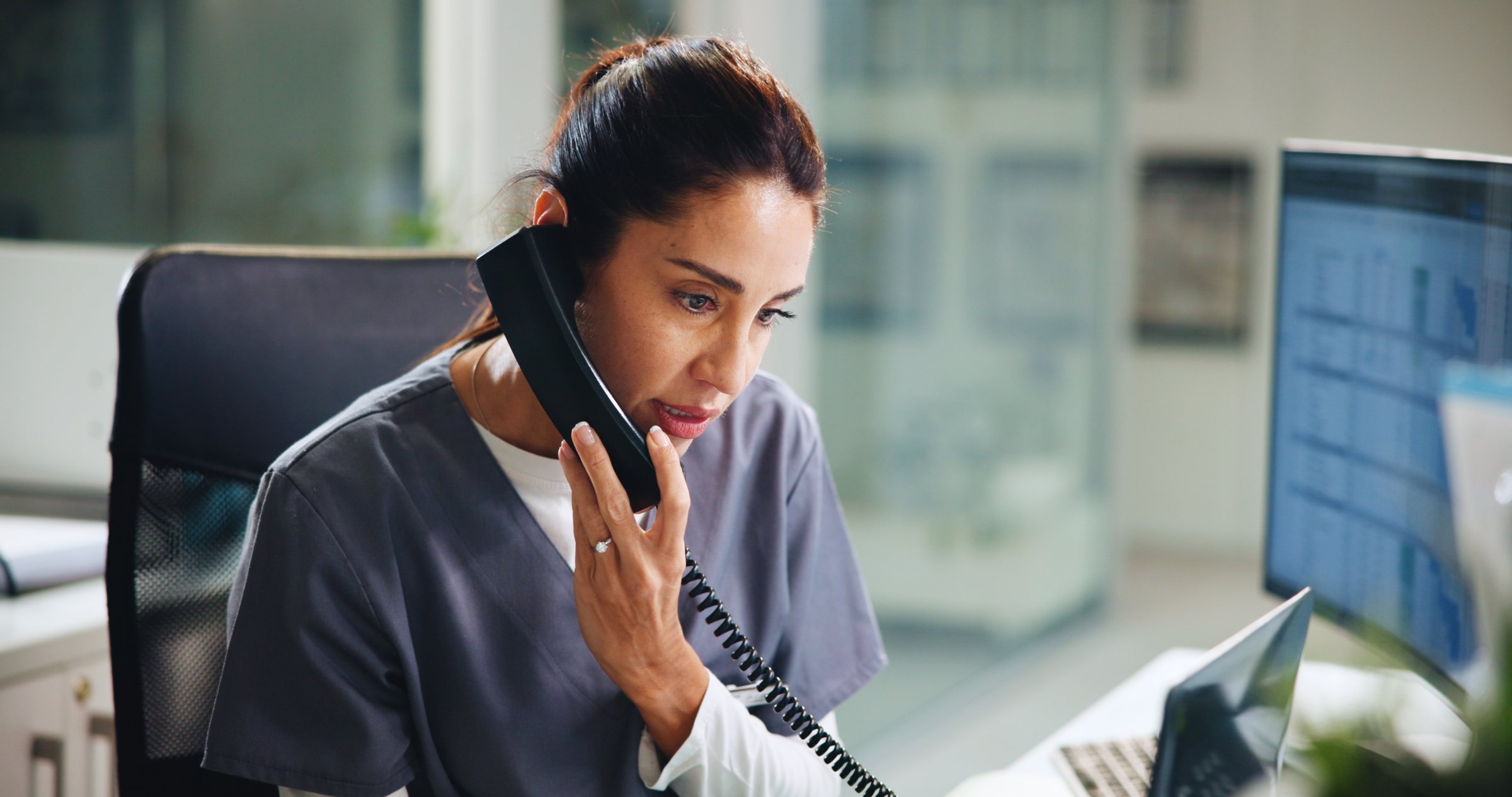 Nurse on a clinical call